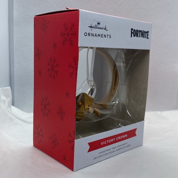 Hallmark Cards Gold Fortnite Victory Crown Christmas Decorative Hanging Ornament - Picture 2 of 7